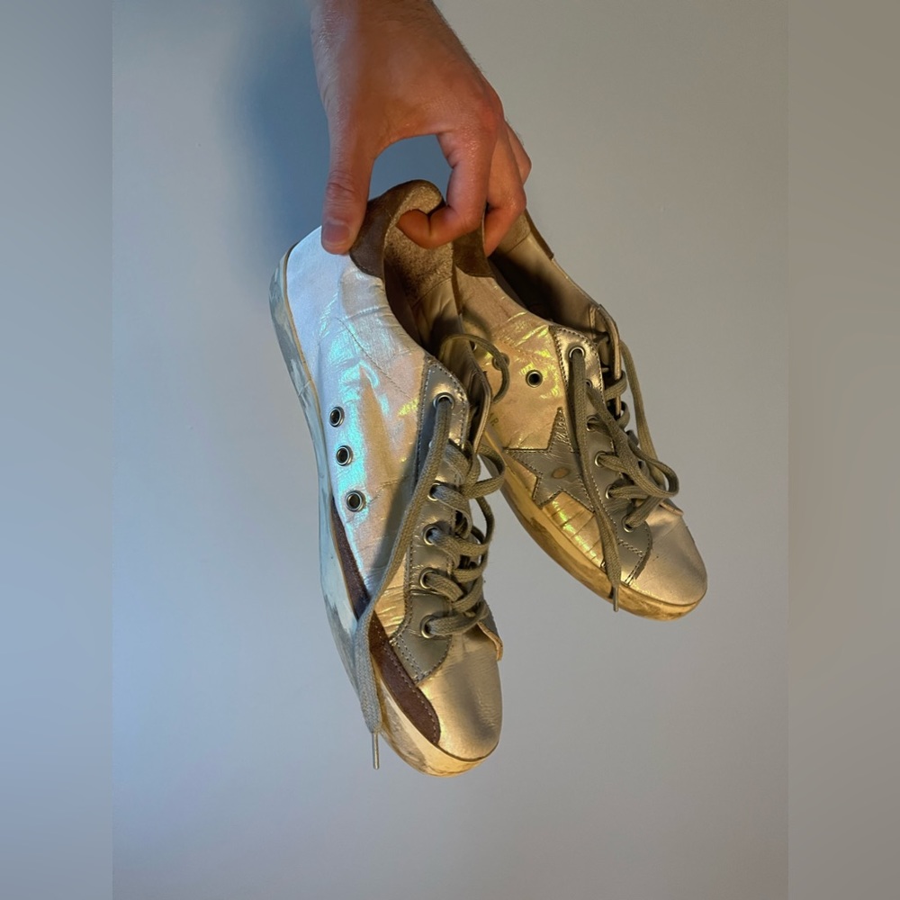 Iridescent Golden Goose Superstar Womens 41